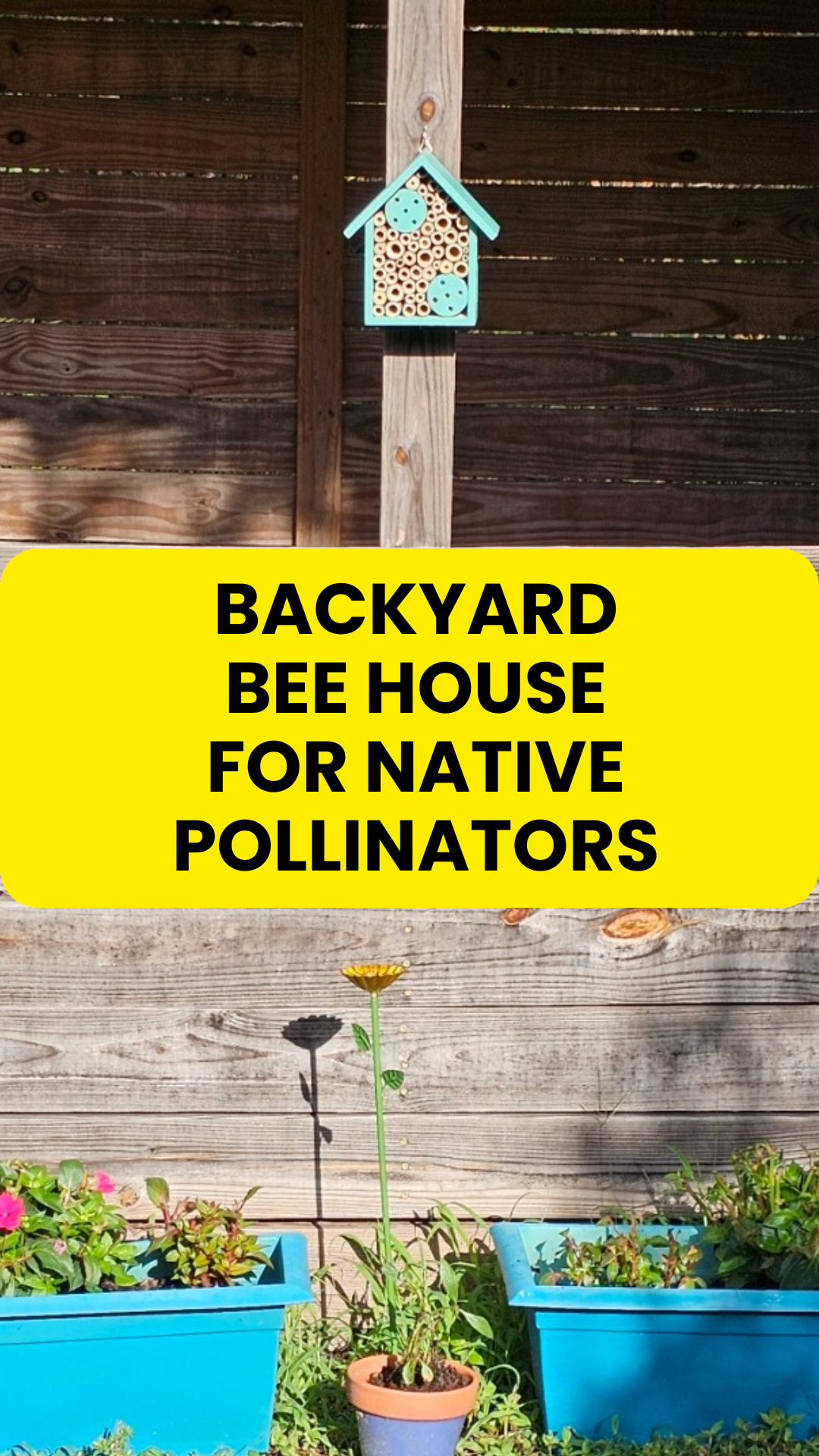 How We Set Up Our Backyard Bee House for Native Pollinators